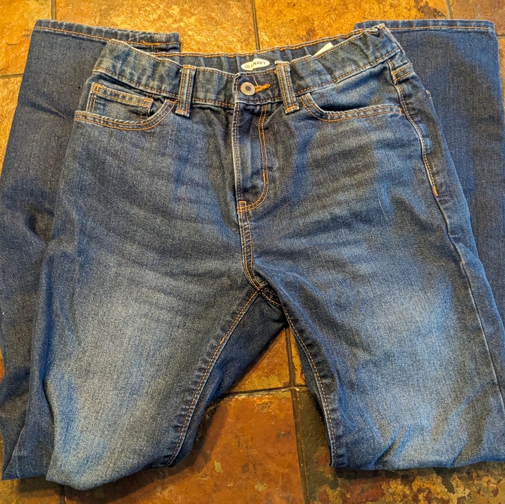 Juniors Blue Dark Wash Old Navy Jeans Size 14